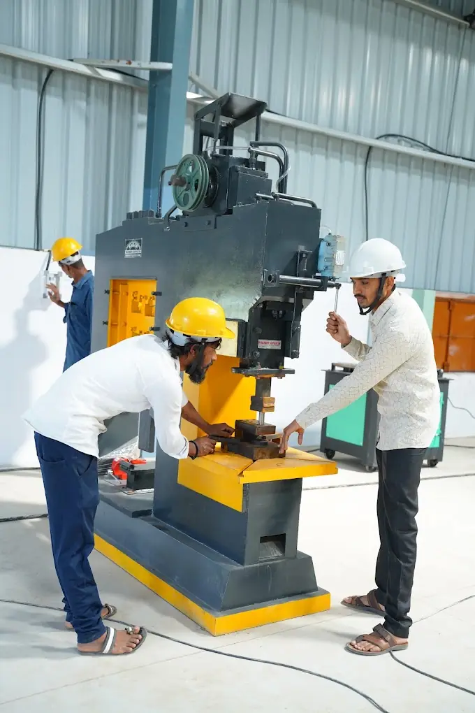 Machine work in the workshop